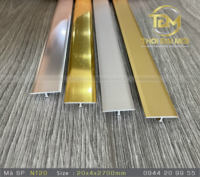 Nẹp Nhôm T20mm