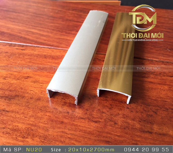 NẸP NHÔM U20X10MM