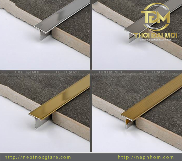 Nẹp inox chữ T trong trang trí nhà bếp