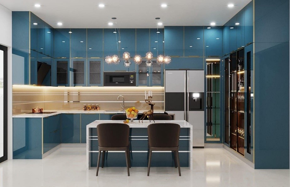 Nẹp inox chữ T trong trang trí nhà bếp