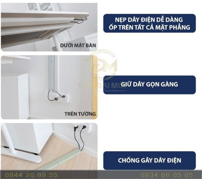 Nẹp nhôm đi dây điện