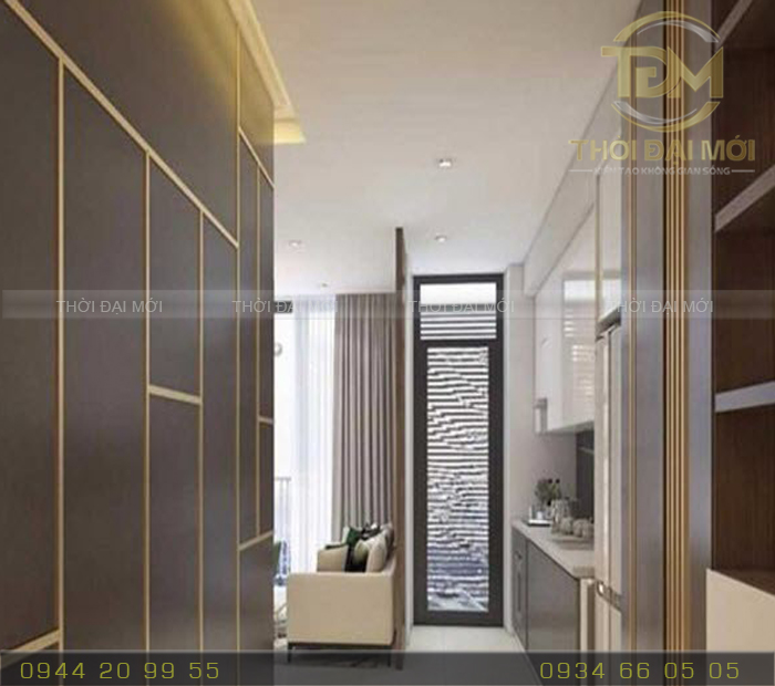 Phối hợp nẹp nhôm chữ U với các vật liệu khác trong trang trí nội thất