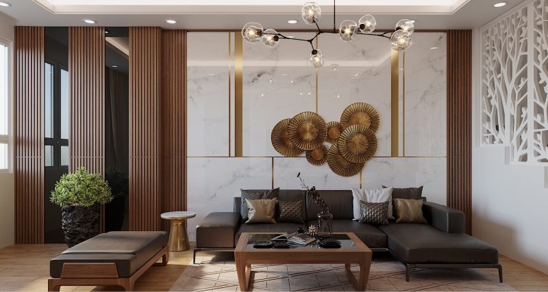 Nẹp đồng la trong trang trí nội thất