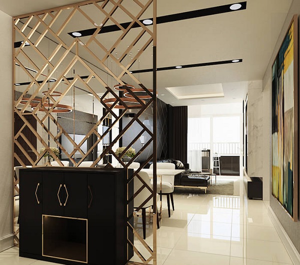 Nẹp đồng la trong trang trí nội thất