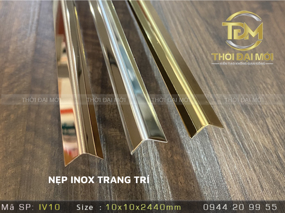 Top các loại nẹp inox chữ V trang trí phổ biến 
