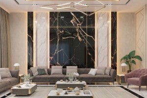 Xu hướng ánh kim năm 2022: Sử dụng nẹp inox trang trí vách trong kiến trúc nội thất