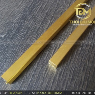 NẸP ĐỒNG LA 5 x 5MM