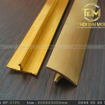 NẸP ĐỒNG T20MM TRƠN
