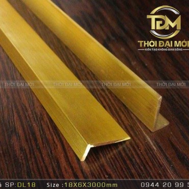 NẸP ĐỒNG L18MM TRƠN