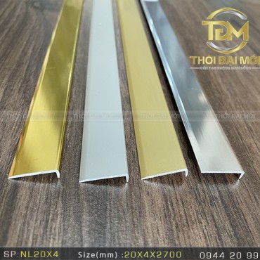 NẸP NHÔM L20X4MM