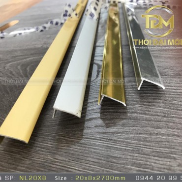 NẸP NHÔM L20X8MM
