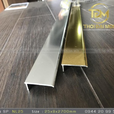 NẸP NHÔM L25X8MM