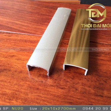 NẸP NHÔM U20X10MM