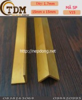 NẸP ĐỒNG V15MM TRƠN
